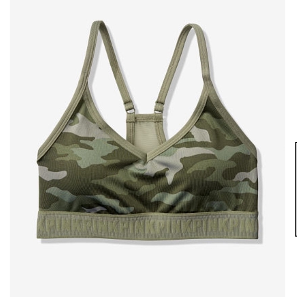 PINK Victoria’s Secret Camo sports bra size s😍